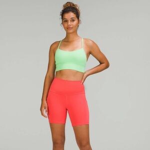 Lululemon Align High-Rise Biker Shorts with Pockets Size 2 Pale Raspberry